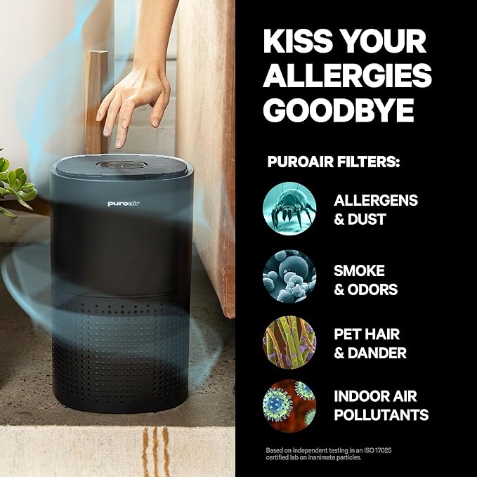 PuroAir 240 HEPA Air Purifier, 1,000 Sq Ft, Smoke Dust Pollen Filter - Image 4